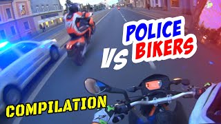 Bikers VS Cops 2024  Best Motorcycle Police Chases FUNNY [upl. by Ecinwahs538]