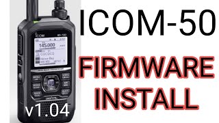 ICOM ID50 Update Firmware v104  2024 [upl. by Esya8]