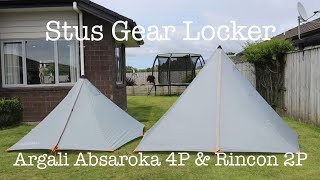 Stus Gear Locker  Argali Rincon 2P amp Absaroka 4P Tents [upl. by Trinette]