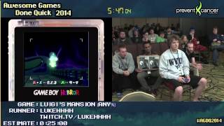 Luigis Mansion  SPEED RUN 01423 Glitched GCN by lukehhhh AGDQ 2014 [upl. by Einnaffit]