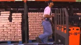 Vocollect Voice at Work  Case Pick Check Digit with Fork Lift at Giant Eagle [upl. by Ecneralc]