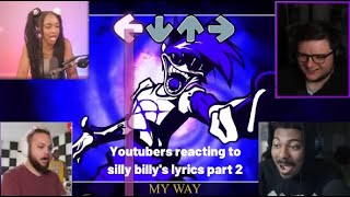 Youtubers react to silly billys lyrics part 2 [upl. by Dazhehs756]