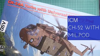 ICM 135 CH54A with Universal Military Pod 53057 Review [upl. by Wootan717]