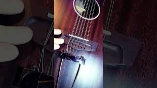 I set a Trapeze tailpiece on 12 string Acoustic Guitar to help relieve the pull pressure on bridge [upl. by Hoxsie]