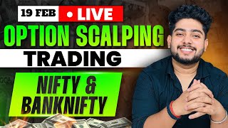 19 February Live Trading  Live Intraday Trading Today  Bank Nifty option trading live Nifty50 [upl. by Jaqitsch]