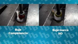 Buje uretanometal HO vs Competencia [upl. by Aldas]