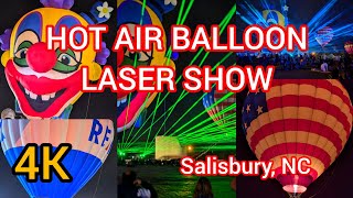 2024 Rowan County Fair Balloon Festival LaserShow Salisbury North Carolina [upl. by Woolson]