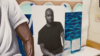 Boylan Catholic High School honors late influential graduate Virgil Abloh with art exhibit [upl. by Egas]