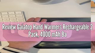 Review Gaiatop Hand Warmers Rechargeable 2 Pack 4000mAh AvocadosShaped Electric Hand Warmer with 2 [upl. by Clemmie42]