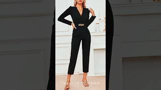 ✨ Surplice Long Sleeve Jumpsuit ✨ newarrivals jumpsuits womensclothing [upl. by Chev]