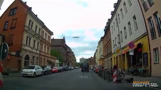 D Erlangen Bavaria Germany Big Tour through the City May 2018 [upl. by Ellerrehs976]