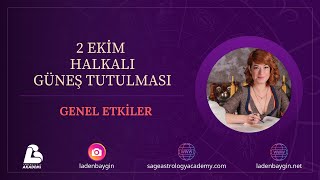 2 Ekim Güneş Tutulması Etkileri [upl. by Areemas]