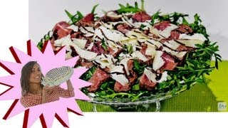 Tagliata di Manzo Rucola e Grana  Le Ricette di Alice [upl. by Vallonia]