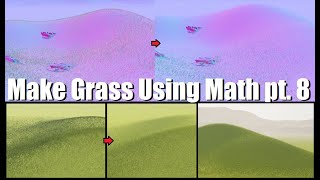 UE5 Procedural Grass Using Bezier Curves pt 8 Distance Blending Normals and Buffers [upl. by Egnalos]