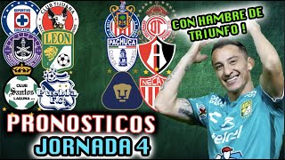 😱💣 PRONOSTICOS JORNADA 4 CLAUSURA 2024 LIGA MX  Quiniela Futbol Mexicano PREDICCIONES ❌ ✅ [upl. by Ecinnaj225]