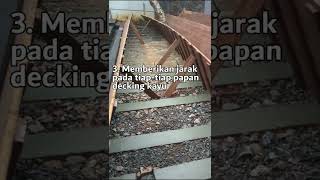 Praktis Cara Pasang Decking Kayu Kolam Renang Minimalis [upl. by Adai851]