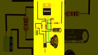 How to make TDA 2030 ic Amplifier wiring Circuit  2030 ic Amplifier circuit diagram Aelectric786 [upl. by Alleyn507]