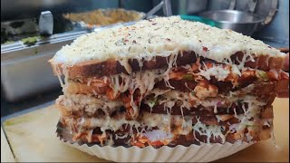 CHEESIEST Sandwich of Mumbai  5 Layered Melting Cheese HULK Sandwich 😋 INDIAN STREET FOOD [upl. by Erodasi]