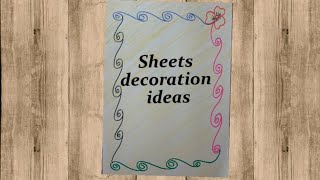 School Project Sheets and Planner Decoration ideas [upl. by Abbye]