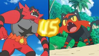 IF POKÉMON TALKED Littens Battle with Incineroar [upl. by Rennie351]