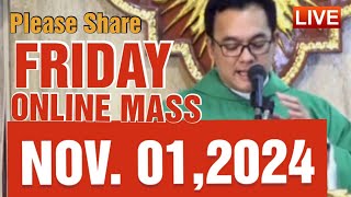 QUIAPO CHURCH LIVE MASS TODAY REV FR DOUGLAS BADONG NOVEMBER 12024 [upl. by Salomie140]