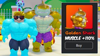 I Unlocked Golden Shark Trainer In Gym Star Simulator [upl. by Mohn414]