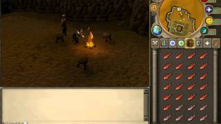 Runescape Rogues Den cooking salmon [upl. by Stedman591]