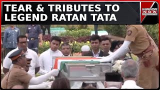 Ratan Tata Last Rites Tearful Tributes To Legend Ratan Tata India Mourns His Demise  English News [upl. by Naitsirc]