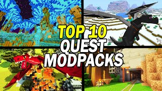 Top 10 Minecraft Modpacks With Quests [upl. by Suzie]