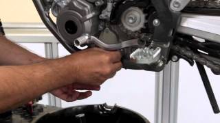 Dirt Rider Tech How to change oil on a KTM 350SXF [upl. by Philbin]