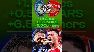 APUESTAS CHAMPIONS ATALANTA VS ARSENAL  PRONÓSTICOS FUTBOL HOY  APUESTAS FÚTBOL HOY  VICOBETS [upl. by Ynattir]