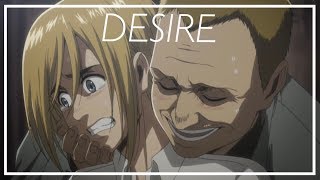 Attack on Titan AMV  DESIRE [upl. by Airdnazxela]