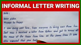 Best Informal Letter Writing in English  English Letter Writing [upl. by Edson]