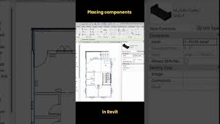 Placing components in Revit shorts revit [upl. by Kimball]