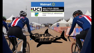 2022 Cyclocross World Championships Fayetteville AR USA  Course Preride with Curtis White [upl. by Kcirdneh]