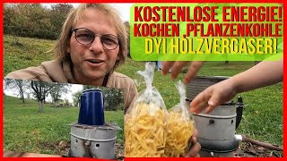 Wärme Kochen und Romantik Mini Pyrolyseofen zaubert PflanzenkohleDieWaldgeister [upl. by Kazue]