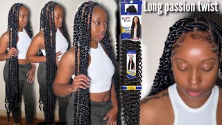 Extra Long jumbo Passion Twist Freetress hair [upl. by Gnilrets]