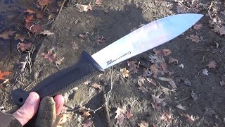 Cold Steel Western Hunter 26 Knife Review  Camp Knife Butcher Knife [upl. by Lytton]