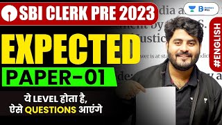 SBI Clerk Pre 2023  English Expected Paper  01  SBI Clerk English by Vishal Parihar [upl. by Rdnaskela]