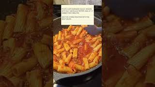 Quick and easy meal bakedrigatoni rigatoni pasta easydinner recipe inthekitchen [upl. by Tegdig]