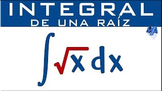 Integral de una raíz  Ejemplo 1 [upl. by Gabe621]