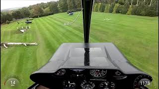 R44 Helicopter landing at Danesfield House UK [upl. by Reseta748]