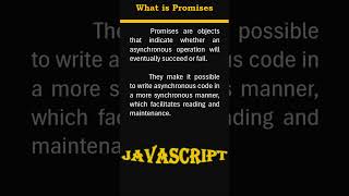 javascript promises [upl. by Aicilaanna]