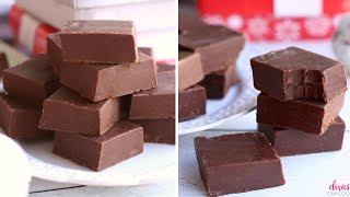 3Ingredient Chocolate Fudge SO GOOD [upl. by Tenej]