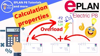 Total current calculation in EPLAN 2024 How to show the overload❓ [upl. by Ramilahs180]