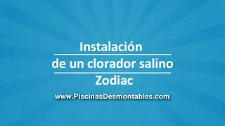 Instalación de un clorador salino Zodiac [upl. by Hcardahs814]