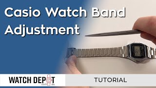 How To Adjust A Casio Watch Band [upl. by Fassold]