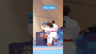 YokoGeri Side kick kumite karate yoko japan thailand russia ukraine highlights subscribe [upl. by Cahn943]