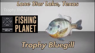 Trophy Bluegill Lone Star Lake Texas Fishing Planet Guide [upl. by Elianora]