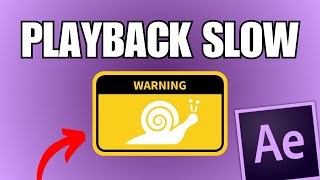 Adobe After Effects Slow Playback FIX LAG [upl. by Most]